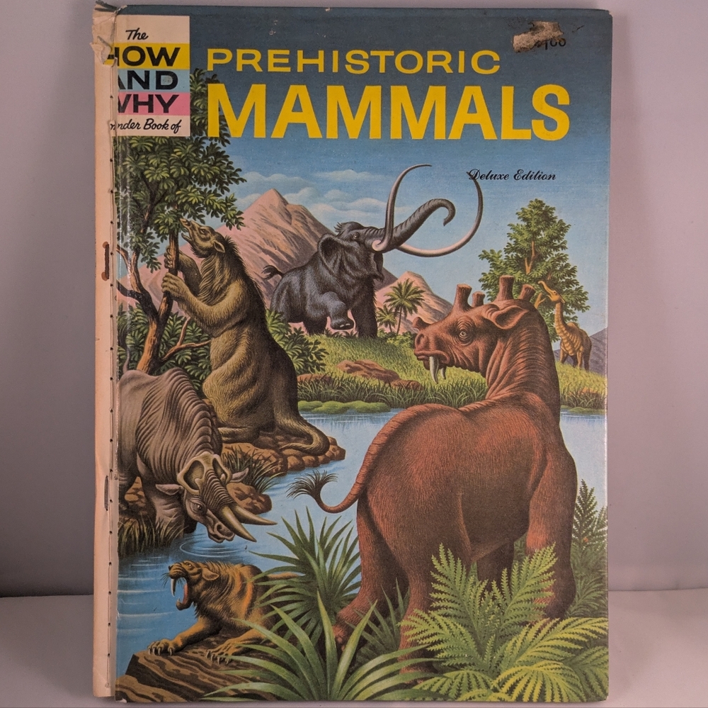 Vintage The How and Why Wonder Book of Prehistoric Mammals
